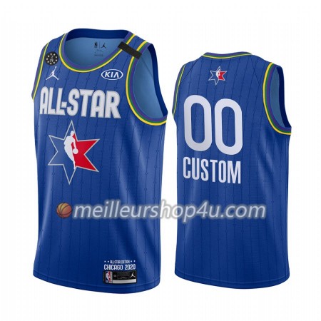 Maillot Basket Homme 2020 All-Star Personnalisé Jordan Brand Bleu Swingman